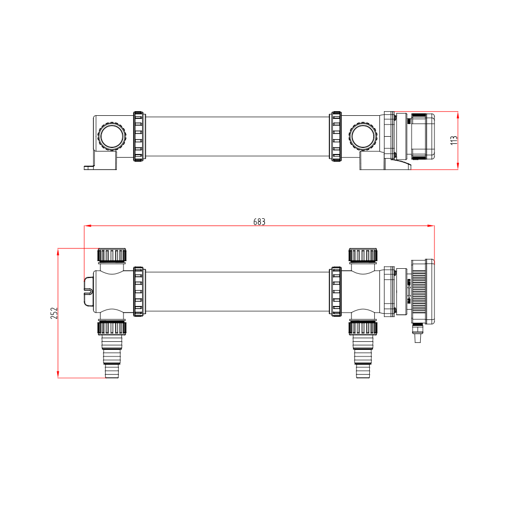 BluClear 55W UVc Klärer Teich