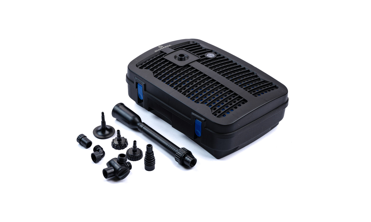 Teile des BluFilter Teichfiltersystems