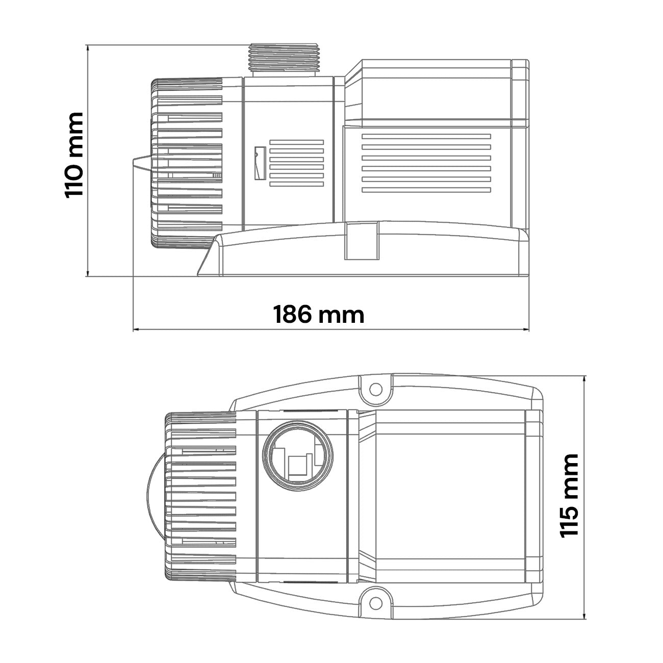 BluFlow Control 3.800 – Regelbare Teichpumpe – 25 Watt