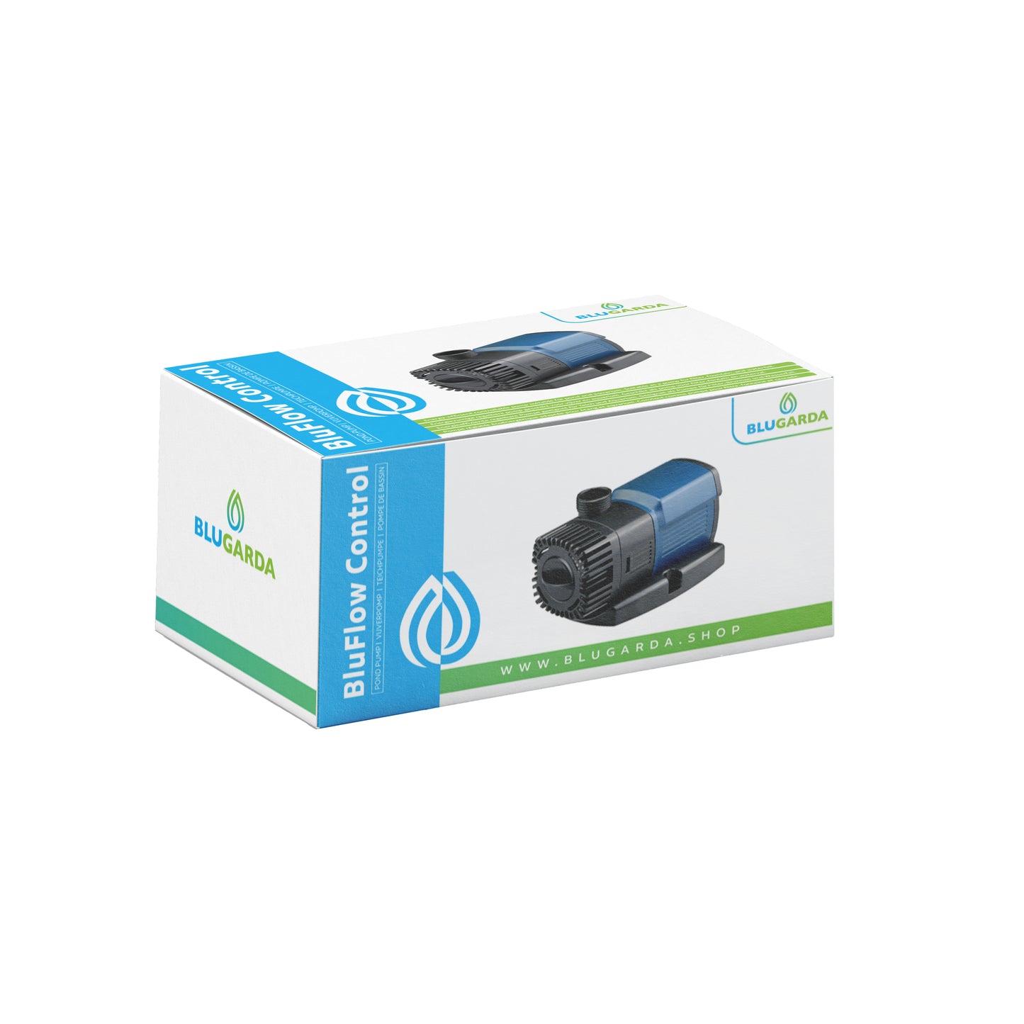 BluFlow Control 2.800 – Verstellbare Springbrunnenpumpe – 18 Watt – Mit Springbrunnen-Set