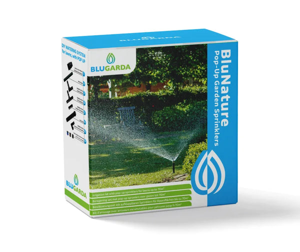 BluNature - Pop Up Sprinklers - Lawn Irrigation Kit up to 70m2
