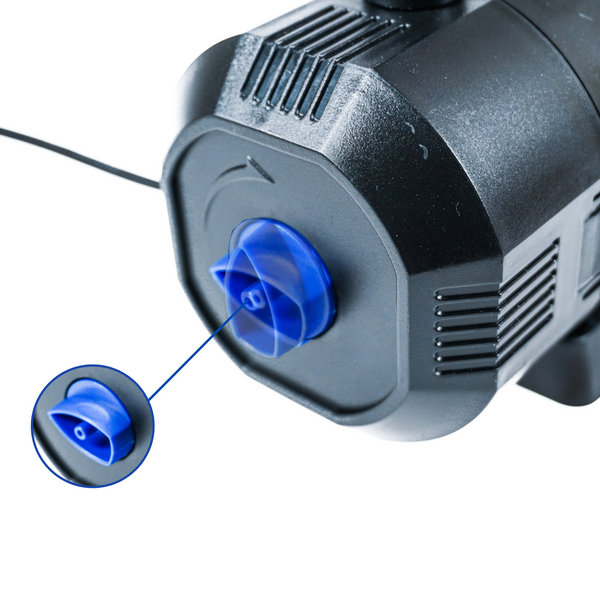 Einstellbarer Durchfluss zur optimalen Anpassung des Brunnens