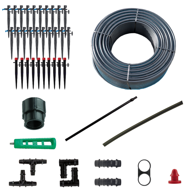Agrodrip - Tropfsystem-Set für 30 Blumentöpfe