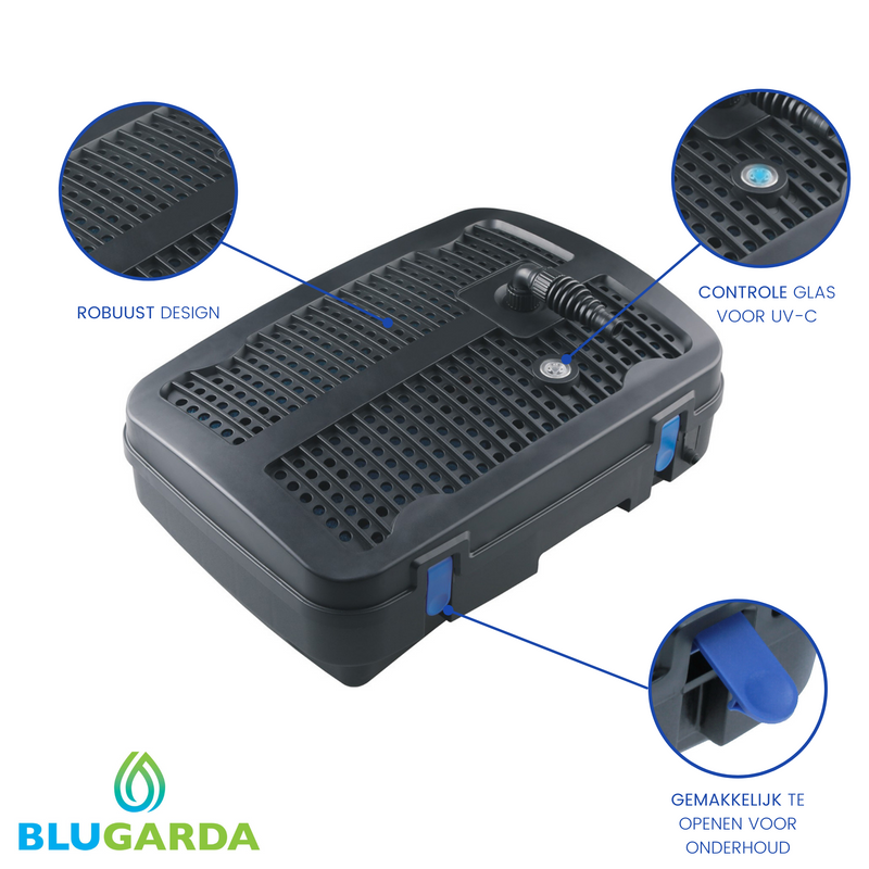 BluFilter 1011 – Teichpumpe mit Filter Set, 11 W UV-C und Springbrunnen