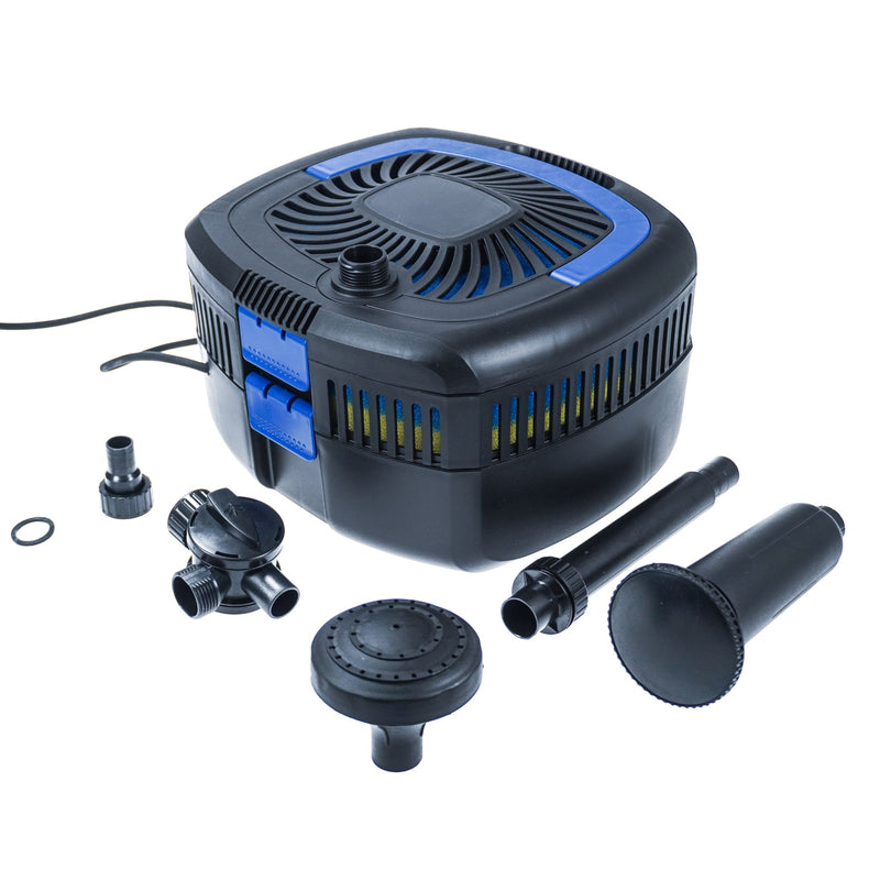 BluFilter 5211 – Teichpumpe mit Filter Set, 11 W UV-C und Springbrunnen