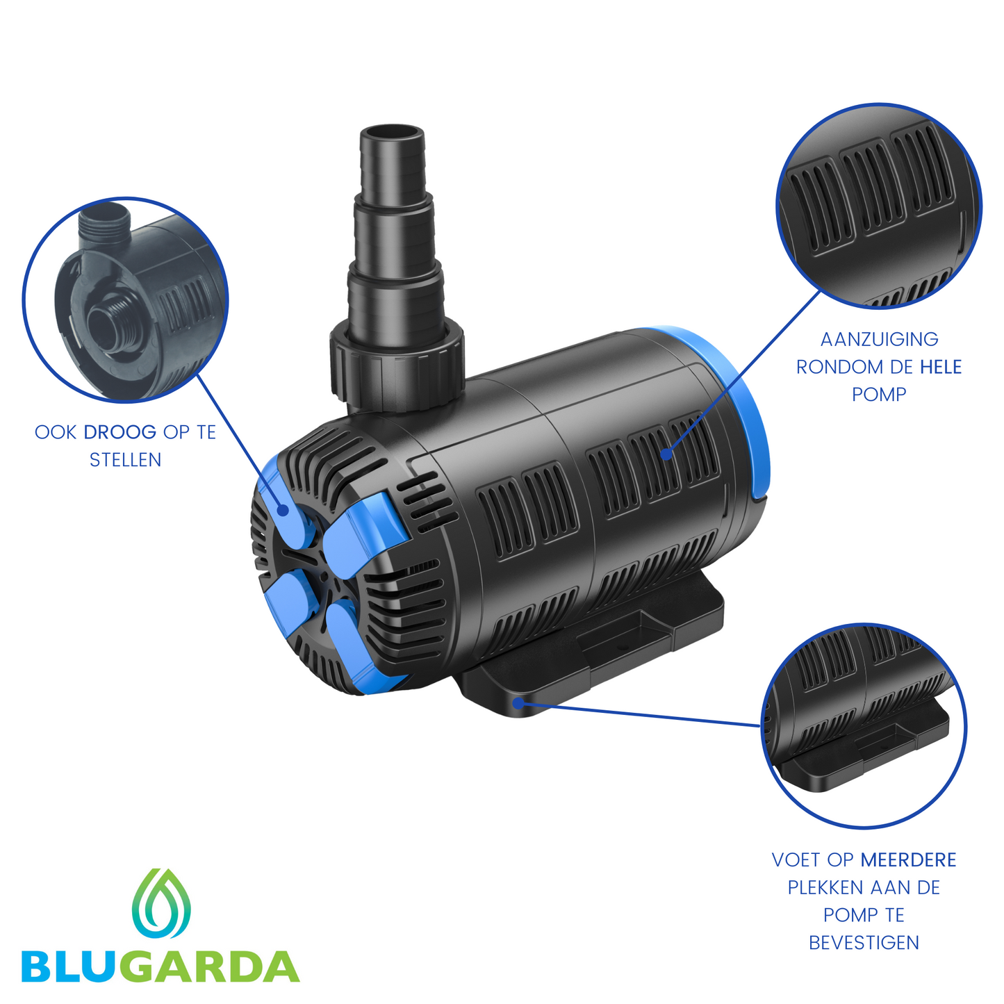 Verstellbare Teichpumpe BluFlow 8.000 – BluGarda